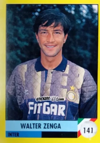Figurina Walter Zenga - Il Grande Calcio 1992
 n. 141 - Vallardi