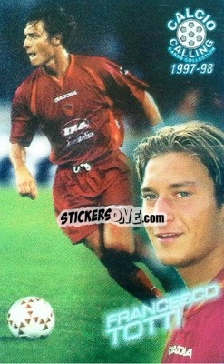 Sticker Francesco Totti - Calcio Calling 1997-1998
 n. 50 - Panini