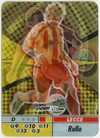 Figurina Erminio Rullo - Calcio Animotion 2004-2005
 n. 137 - PROMINTER