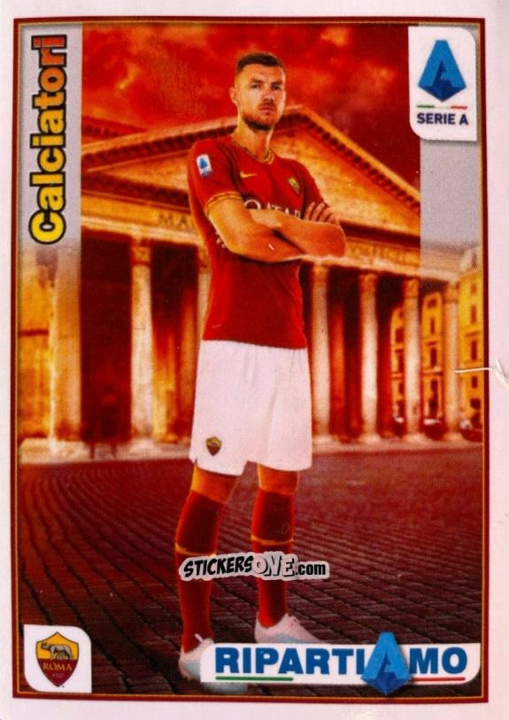 Figurina Edin Džeko - Calciatori 2019-2020 Ripartiamo
 n. R15 - Panini