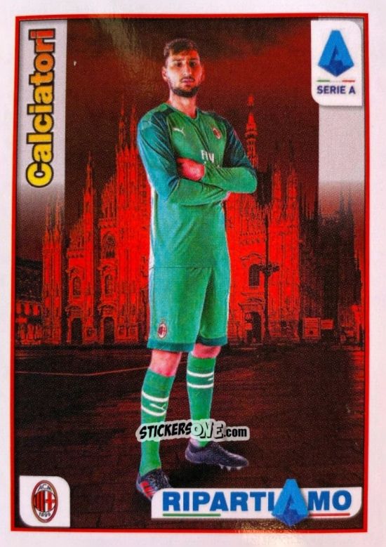 Sticker Gianluigi Donnarumma - Calciatori 2019-2020 Ripartiamo
 n. R12 - Panini