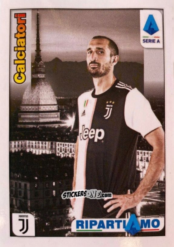 Sticker Giorgio Chiellini - Calciatori 2019-2020 Ripartiamo
 n. R9 - Panini
