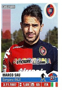Cromo Marco Sau - Calciatori 2012-2013 n. 77 - Panini
