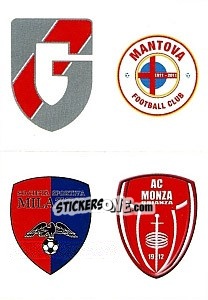 Figurina Scudetto Giacomense - Mantova - Milazzo - Monza - Calciatori 2012-2013 n. 702 - Panini