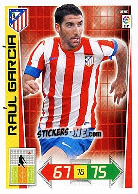 Figurina Raúl García - Liga BBVA 2012-2013. Adrenalyn XL n. 32 - Panini