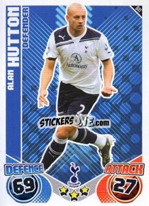 Sticker Alan Hutton - English Premier League 2010-2011. Match Attax Extra
 n. U41 - Topps