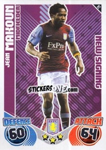 Figurina Jean Makoun - English Premier League 2010-2011. Match Attax Extra
 n. N2 - Topps