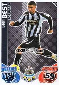 Figurina Leon Best - English Premier League 2010-2011. Match Attax Extra
 n. U33 - Topps