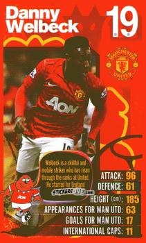 Sticker Danny Welbeck - Manchester United 2012-2013
 n. 10 - Top Trumps