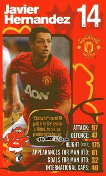 Cromo Javier Hernandez - Manchester United 2012-2013
 n. 14 - Top Trumps