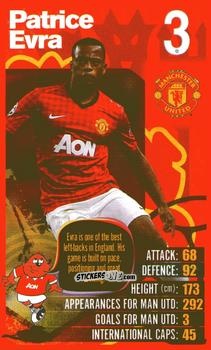 Cromo Patrice Evra - Manchester United 2012-2013
 n. 21 - Top Trumps