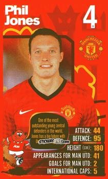Sticker Phil Jones - Manchester United 2012-2013
 n. 23 - Top Trumps