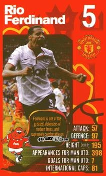 Cromo Rio Ferdinand - Manchester United 2012-2013
 n. 25 - Top Trumps