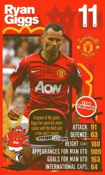 Sticker Ryan Giggs - Manchester United 2012-2013
 n. 27 - Top Trumps