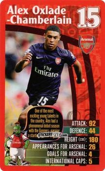 Sticker Alex Oxlade-Chamberlain - Arsenal 2012-2013
 n. 15 - Top Trumps