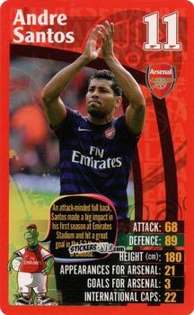 Sticker Andre Santos - Arsenal 2012-2013
 n. 12 - Top Trumps