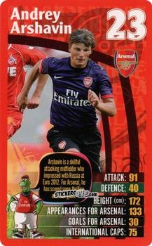 Figurina Andrey Arshavin - Arsenal 2012-2013
 n. 22 - Top Trumps