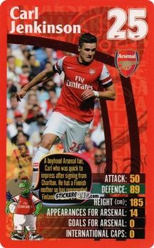 Sticker Carl Jenkinson - Arsenal 2012-2013
 n. 24 - Top Trumps