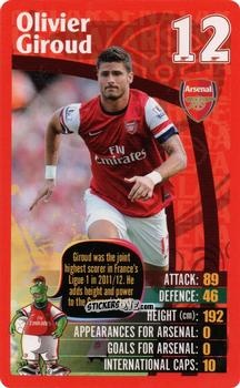 Figurina Olivier Giroud - Arsenal 2012-2013
 n. 13 - Top Trumps