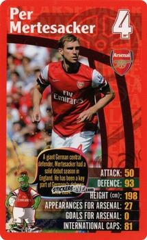 Figurina Per Mertesacker - Arsenal 2012-2013
 n. 5 - Top Trumps