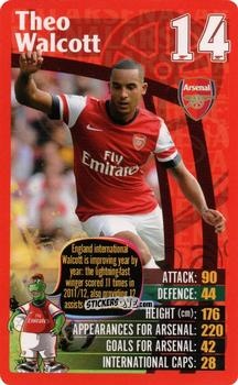 Cromo Theo Walcott - Arsenal 2012-2013
 n. 14 - Top Trumps