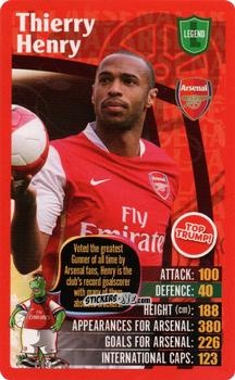 Cromo Thierry Henry - Arsenal 2012-2013
 n. 30 - Top Trumps