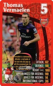 Cromo Thomas Vermaelen - Arsenal 2012-2013
 n. 6 - Top Trumps