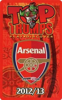 Sticker Title card - Arsenal 2012-2013
 n. 1 - Top Trumps
