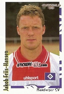 Figurina Jakob Friis-Hansen - German Football Bundesliga 1997-1998 n. 338 - Panini