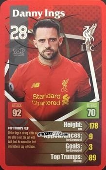 Sticker Danny Ings - Liverpool 2016-2017
 n. 12 - Top Trumps