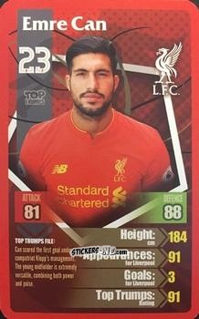 Cromo Emre Can - Liverpool 2016-2017
 n. 3 - Top Trumps