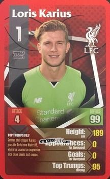 Sticker Loris Karius - Liverpool 2016-2017
 n. 13 - Top Trumps