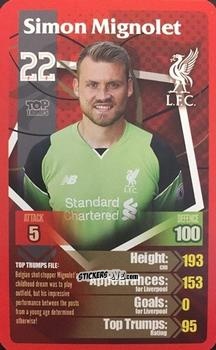 Sticker Simon Mignolet - Liverpool 2016-2017
 n. 21 - Top Trumps