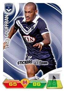 Figurina Yoan Gouffran - FOOT 2012-2013. Adrenalyn XL n. 43 - Panini