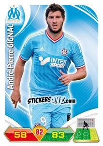 Figurina Andre-Pierre Gignac - FOOT 2012-2013. Adrenalyn XL n. 140 - Panini