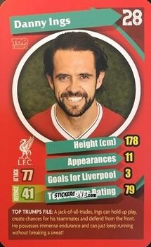 Sticker Danny Ings - Liverpool 2017-2018
 n. 12 - Top Trumps