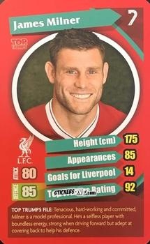 Cromo James Milner - Liverpool 2017-2018
 n. 22 - Top Trumps