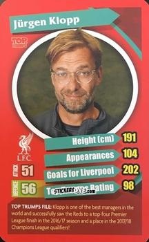 Sticker Jürgen Klopp - Liverpool 2017-2018
 n. 15 - Top Trumps