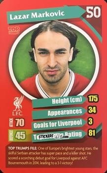 Figurina Lazar Markovic - Liverpool 2017-2018
 n. 19 - Top Trumps