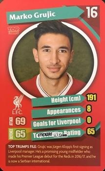 Cromo Marko Grujic - Liverpool 2017-2018
 n. 10 - Top Trumps