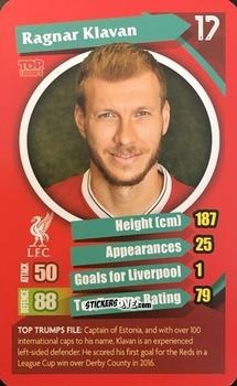 Cromo Ragnar Klavan - Liverpool 2017-2018
 n. 14 - Top Trumps