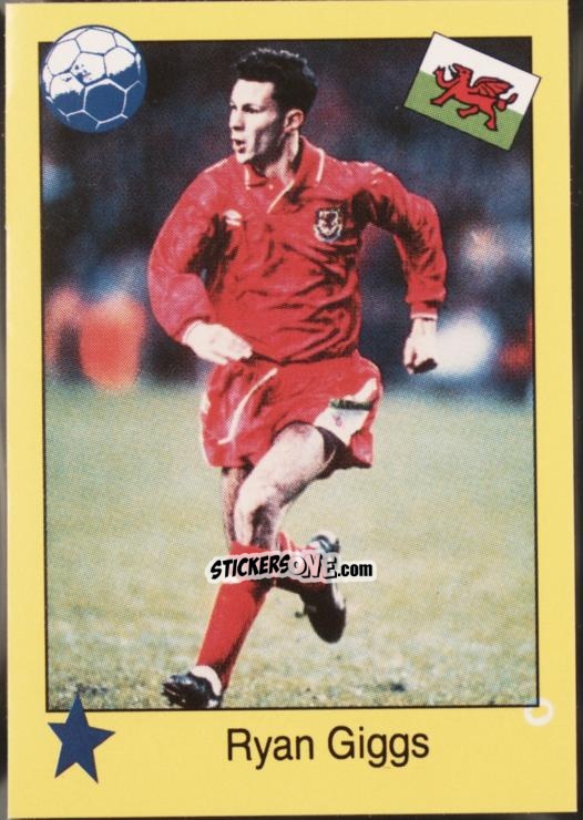 Sticker Ryan Giggs - EM 92
 n. 281 - Semic