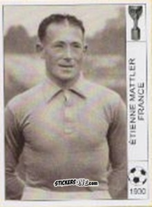 Cromo Etienne Mattler - World Cup Jules Rimet-Uruguay 1930 n. 37A - AM