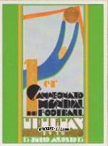 Figurina Poster - World Cup Jules Rimet-Uruguay 1930 n. 1 - AM