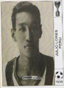 Sticker Julio Lores - World Cup Jules Rimet-Uruguay 1930 n. 101 - AM