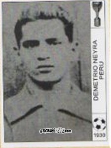 Sticker Demetrio Neyra - World Cup Jules Rimet-Uruguay 1930 n. 102 - AM