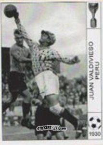 Sticker Juan Valdivieso - World Cup Jules Rimet-Uruguay 1930 n. 103 - AM