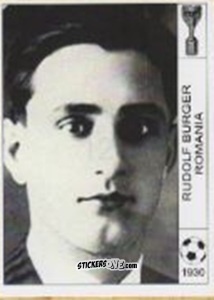 Sticker Rudolf Burger - World Cup Jules Rimet-Uruguay 1930 n. 107 - AM