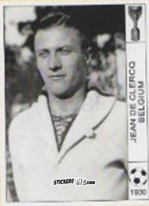 Cromo Jean De Clercq - World Cup Jules Rimet-Uruguay 1930 n. 140 - AM