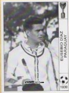 Sticker Eusebio Diaz - World Cup Jules Rimet-Uruguay 1930 n. 152 - AM